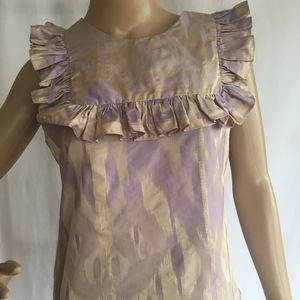 Hunter Dixon Lavender and Silver Gray Sleeveless Top